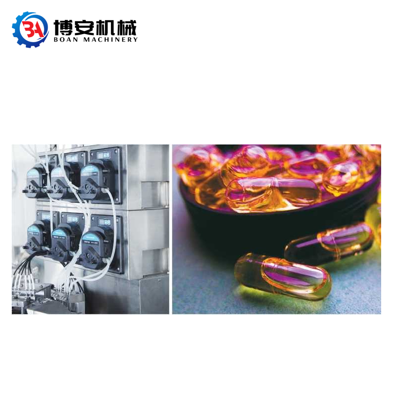 Liquid and oil capsule filling machine