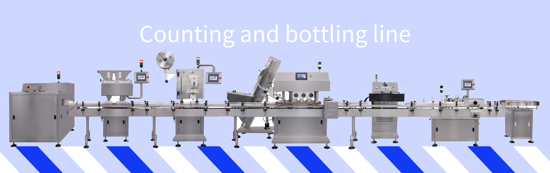 Counting and bottling line